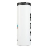 コーヒーめい想を毎日予約独身のする タンブラー (裏面)