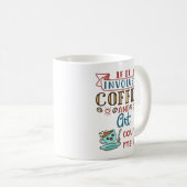 コーヒーもしとアートが私を含む コーヒーマグカップ (正面右)