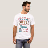 コーヒーもしとベーコンを入れて来る Tシャツ (正面フル)