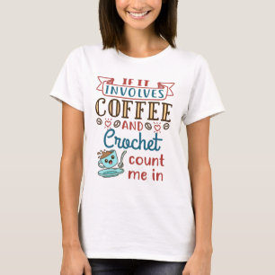 コーヒーもしを飲み込んで仲人に頼る Tシャツ