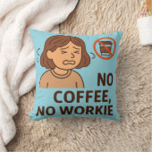 コーヒーも仕事もない クッション (ブランケット)