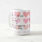 コーヒーや中指のマグが足りない コーヒーマグカップ (正面左)