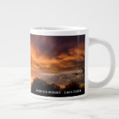 コーヒーや紅茶とアリゾナサンセットをお持ち。 ジャンボコーヒーマグカップ (右)