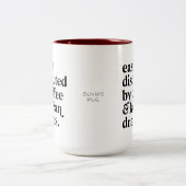 コーヒーや韓国のドラマに気を取られカスタムやすい ツートーンマグカップ (中央)