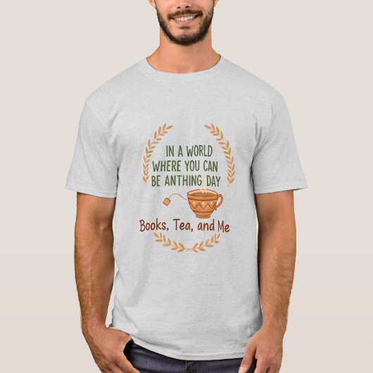 コーヒーよりあなたのことが好きスローガンTシャツ Tシャツ (正面)