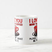 コーヒーよりあなたのことが好き Funny Mug Quotes コーヒーマグカップ (中央)
