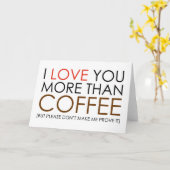 コーヒーよりも愛してる カード (黄色い花)