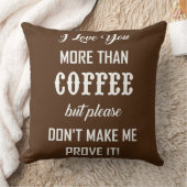 コーヒーよりも愛してる… クッション (ブランケット)