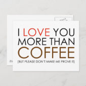 コーヒーよりも愛してる ポストカード (正面/裏面)