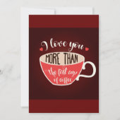 コーヒーよりも愛せよ 招待状 (正面)