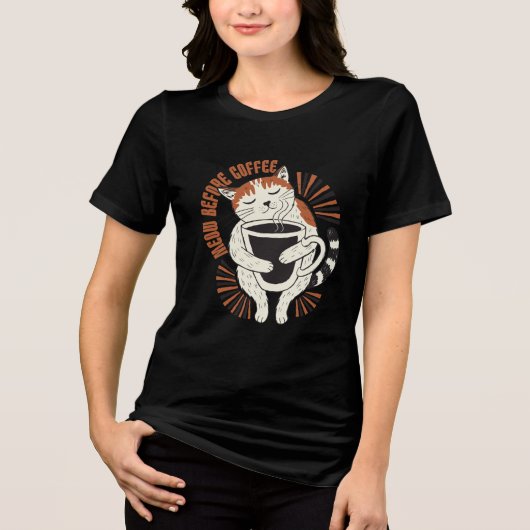 コーヒーよりニャンコ トライブレンドＴシャツ (正面)