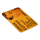 コーヒーより速く愚かなことをする マグネット (右側)