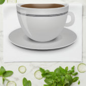 コーヒーをお供に キッチンタオル (折り畳み)