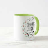 コーヒーをお願い春フローラガーランド マグカップ (正面右)