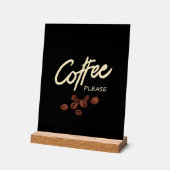 コーヒーをお願い アクリルサイン (傾斜)