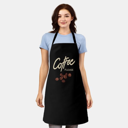 コーヒーをお願い エプロン (着用した状態)