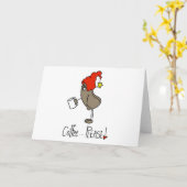 コーヒーをお願い カード (黄色い花)