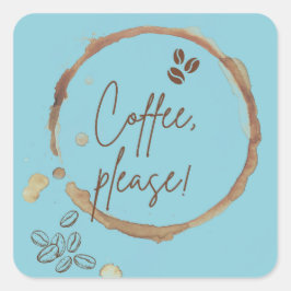 コーヒーをお願い スクエアシール