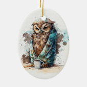 コーヒーをお願い セラミックオーナメント (裏面)