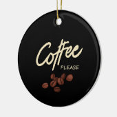 コーヒーをお願い セラミックオーナメント (左)