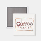 コーヒーをお願い マグネット (正面/裏面)