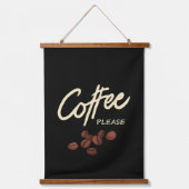 コーヒーをお願い 吊り下げ型タペストリー (正面)