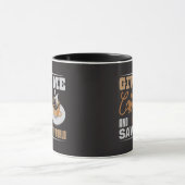 コーヒーをください 世界を救います 面白い マグカップ (中央)