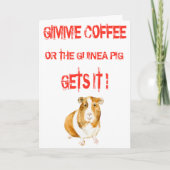コーヒーをくれ！ カード (正面)