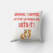 コーヒーをくれ! クッション (裏面)