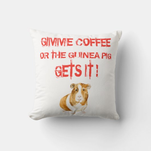 コーヒーをくれ! クッション (正面)