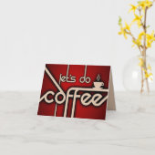 コーヒーをしよう! カード (黄色い花)