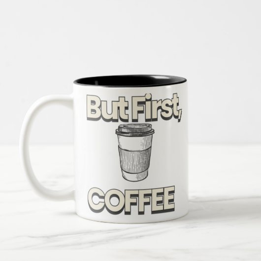 コーヒーをどうぞ ツートーンマグカップ (左)