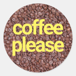 コーヒーをどうぞ ラウンドシール