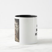 コーヒーをもう飲んだように見える?おもしろい マグカップ (中央)