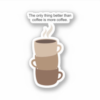 コーヒーをもっと飲む シール