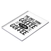 コーヒーをもっと飲む ノートブック (左側)