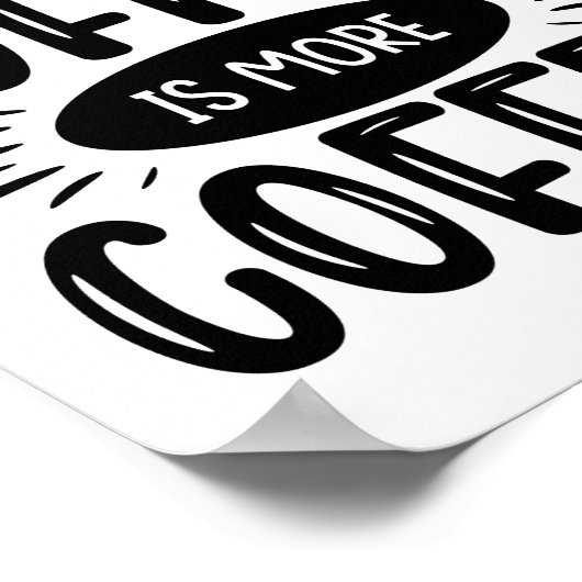 コーヒーをもっと飲む ポスター (角)