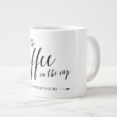 コーヒーをカップに入れると誰も傷つかないマグカップ ジャンボコーヒーマグカップ (正面右)