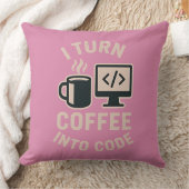 コーヒーをコードに変えるなんて面白いですね クッション (ブランケット)