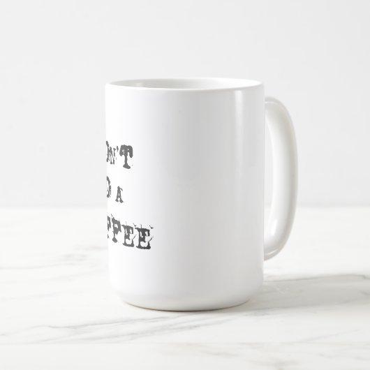 コーヒーをダウンロードしません コーヒーマグカップ (正面右)