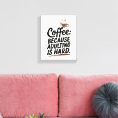 コーヒーをテーマにした一日のスタート キャンバスプリント (インサイチュ (リビング))