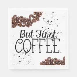 コーヒーをテーマにした紙ナプキン スタンダードランチョンナプキン