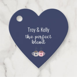 コーヒーをテーマにした結婚前お祝いタグ フェイバータグ