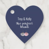 コーヒーをテーマにした結婚前お祝いタグ フェイバータグ (正面)