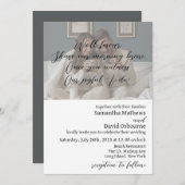 コーヒーをテーマにした結婚式招待状デザイン 招待状 (正面/裏面)