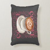 コーヒーをテーマにした装飾用クッション アクセントクッション (正面(垂直))