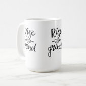 コーヒーをテーマにした コーヒーマグカップ (正面左)