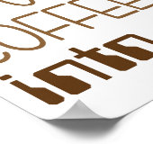 コーヒーをプログラミング・コードに変える ポスター (角)