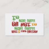 コーヒーを作るため 名刺 (裏面)