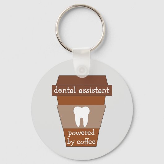 コーヒーを使ったカスタマイズ可能な歯科補助装置 キーホルダー (正面)
